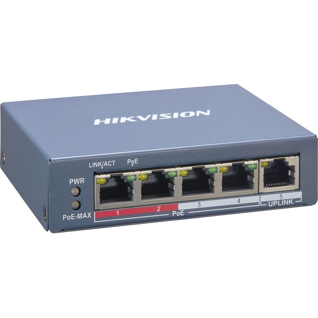 Commutateur PoE intelligent Hikvision Fast Ethernet à 4 ports