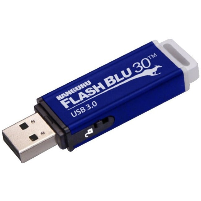 Kanguru FlashBlu30™ Clé USB 3.0 avec commutateur de protection en écriture physique, 64G