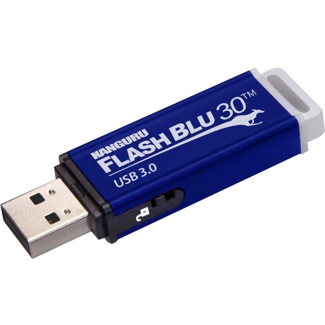 Kanguru FlashBlu30™ USB3.0 Flash Drive with Physical Write Protect Switch, 16G