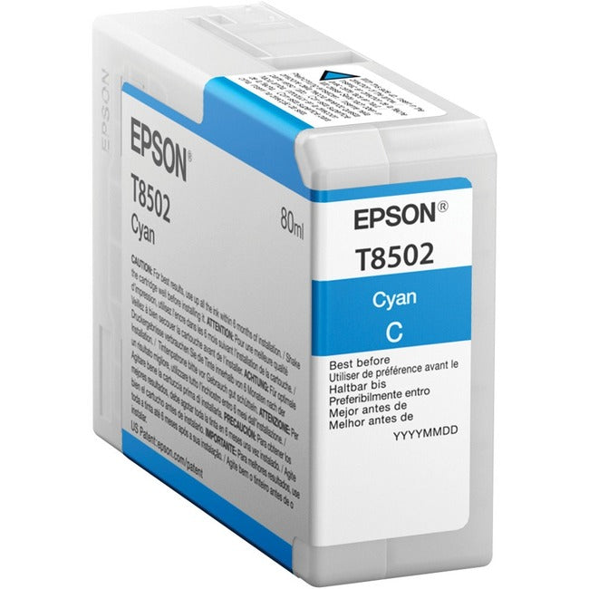 Epson UltraChrome HD T850 Original Ink Cartridge - Cyan