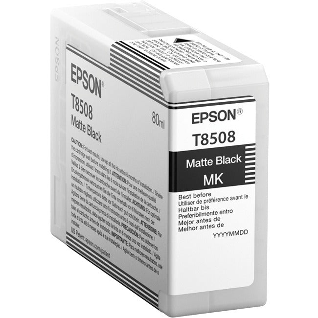 Cartouche d'encre d'origine Epson UltraChrome HD T850 - Noir mat