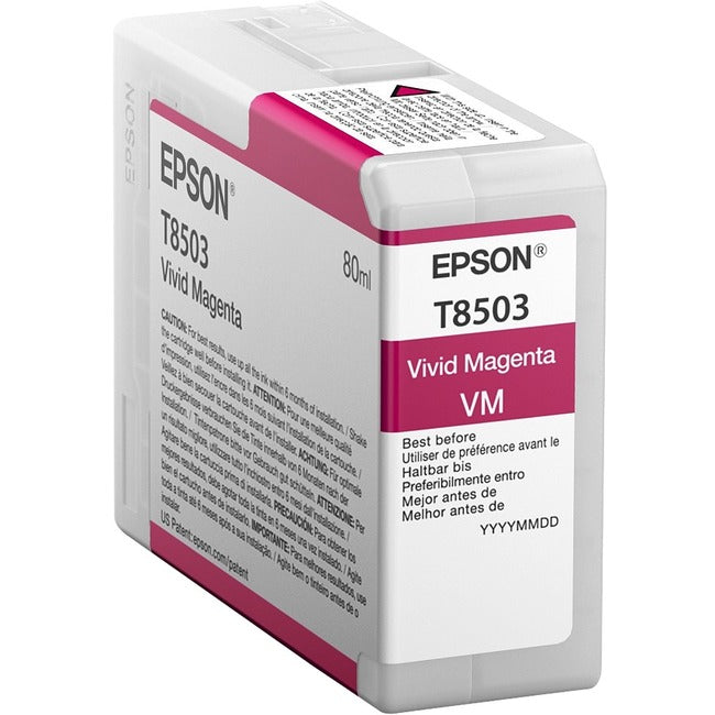 Epson UltraChrome HD T850 Original Ink Cartridge - Vivid Magenta