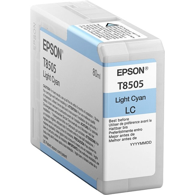 Cartouche d'encre d'origine Epson UltraChrome HD T850 - Cyan clair