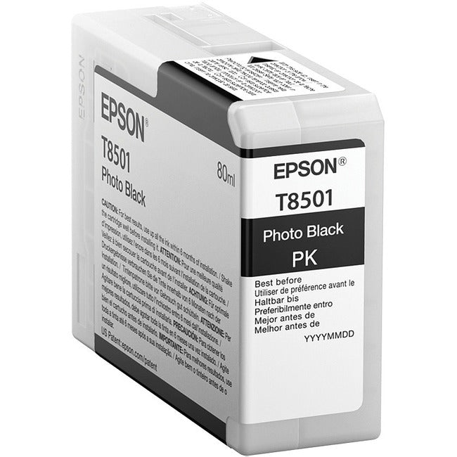 Cartouche d'encre d'origine Epson UltraChrome HD T850 - Noir photo