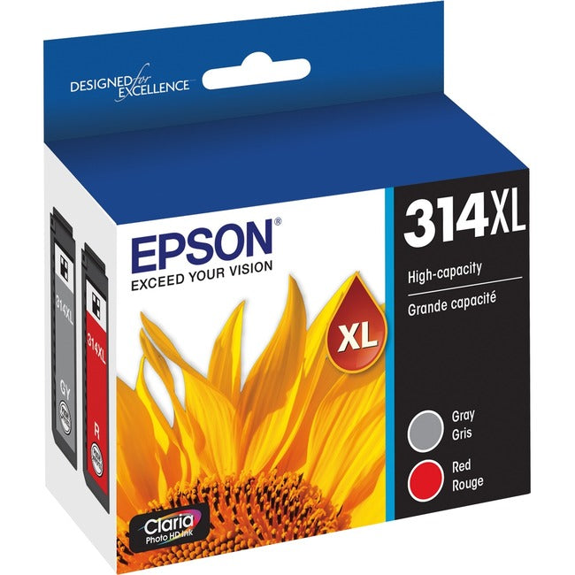 Epson Claria Photo HD T314XL Ink Cartridge - Red, Gray