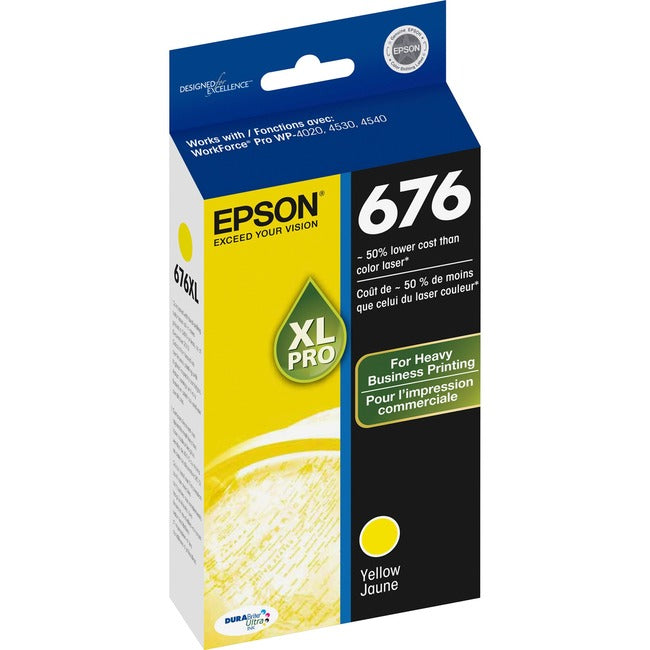 Epson DURABrite Ultra 676XL Original Ink Cartridge - Yellow