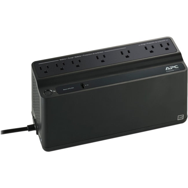 APC par Schneider Electric Back-UPS 650 VA, 120 V, 1 port de chargement USB, Canada