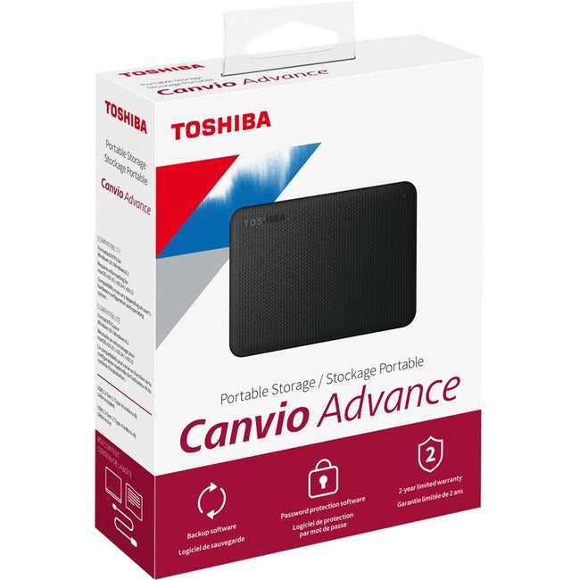 Disque dur portable Toshiba Canvio Advance HDTCA40XK3CA 4 To - Externe - Noir