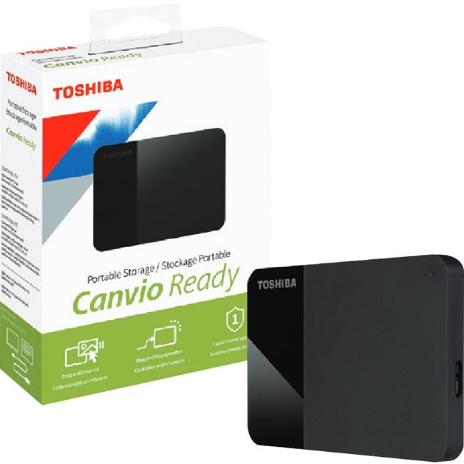 Disque dur portable Toshiba Canvio Ready HDTP310XK3AA 1 To - Externe - Noir