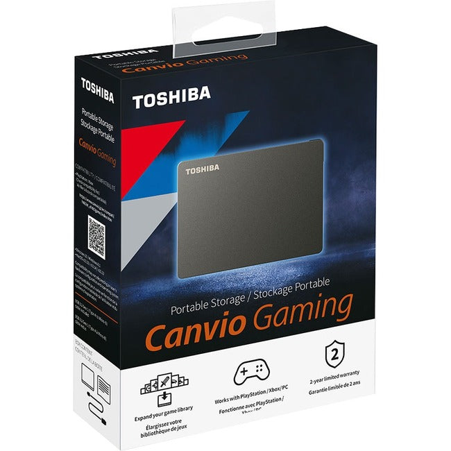 Disque dur portable Toshiba Canvio Gaming HDTX120XK3AA 2 To - Externe - Noir