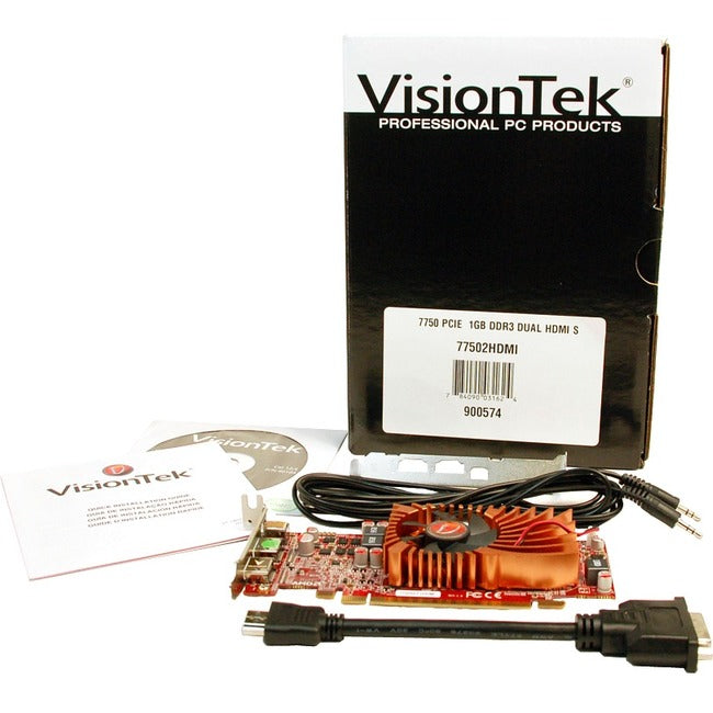 VisionTek Radeon HD 7750 Graphic Card - 1 GB DDR3 SDRAM - Low-profile