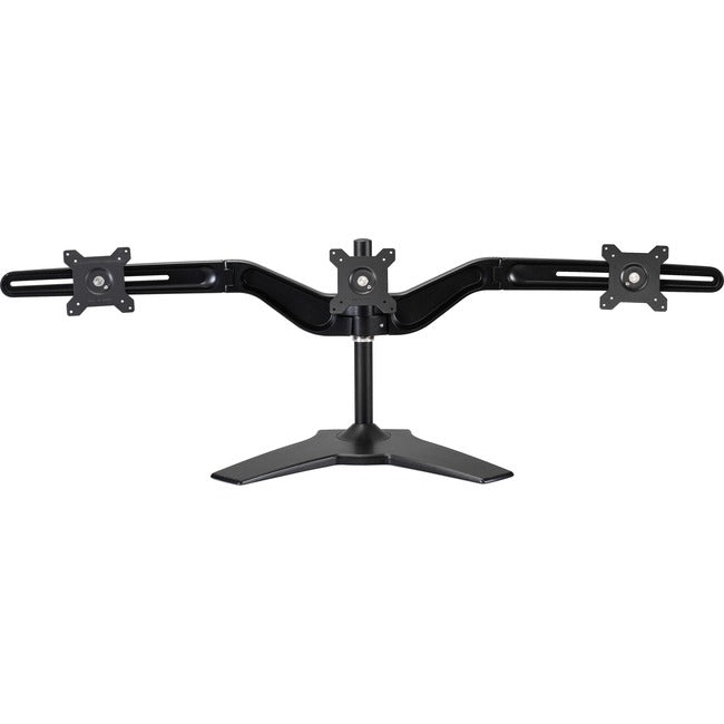 Amer Mounts Stand Based Triple Monitor Mount Up to 24" , 17.6lb Monitors
