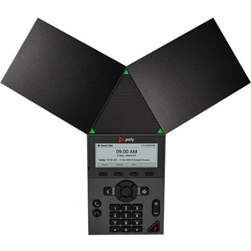 Station de conférence IP Poly Trio 8300 - Filaire/Sans fil - Filaire/Sans fil - Bluetooth, Wi-Fi - Noir - Conforme TAA