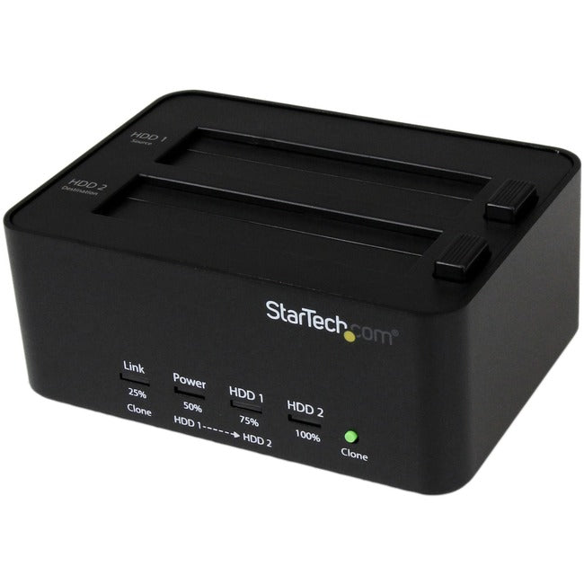 StarTech.com Duplicateur et effaceur de disque dur SATA USB 3.0 - Eraser et cloneur de disque dur et SSD autonomes 2,5/3,5 pouces
