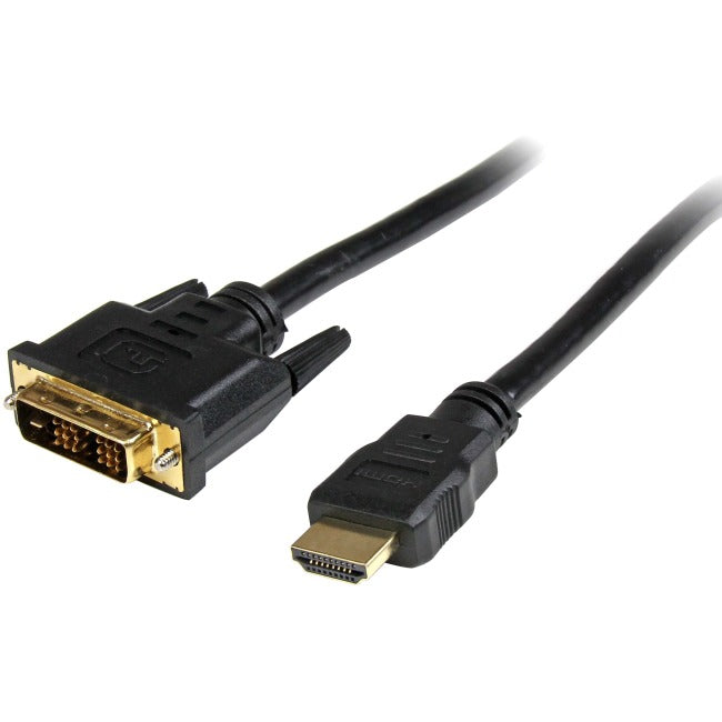 StarTech.com Câble HDMI vers DVI - 6 pi / 2 m - Câble HDMI vers DVI-D - Câble de moniteur HDMI - Câble adaptateur HDMI vers DVI