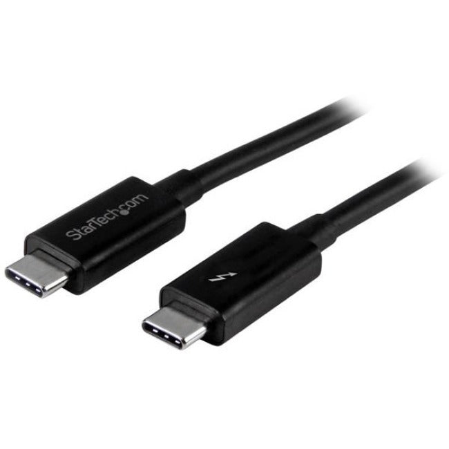 StarTech.com Thunderbolt 3 Cable - 6 ft / 2m - 4K 60Hz - 20Gbps - USB C to USB C Cable - Thunderbolt 3 USB Type C Charger Cable