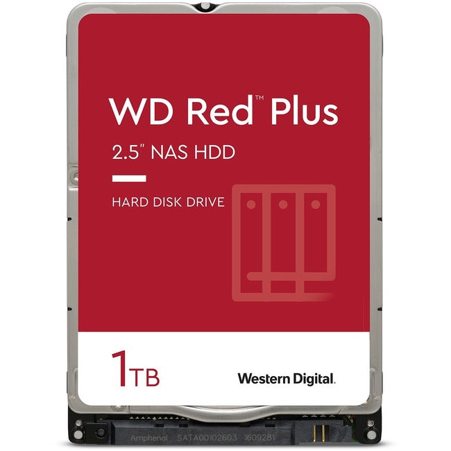 Western Digital Red WD10JFCX 1TB Hard Drive - 2.5" Internal - SATA (SATA/600) - Conventional Magnetic Recording (CMR) Method