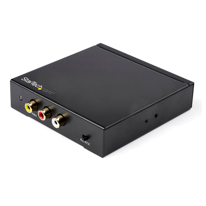 StarTech.com Convertisseur HDMI vers RCA avec Audio - Adaptateur Vidéo Composite - NTSC/PAL - 1080p - Pour Sorties Jaune, Blanc et Rouge