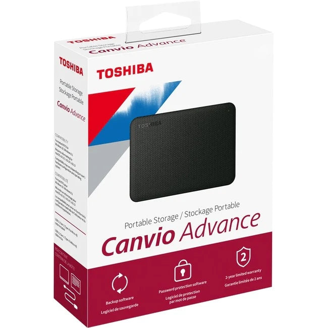 Disque dur portable Toshiba Canvio Advance HDTC940XW3CA 4 To - Externe 2,5" - Blanc
