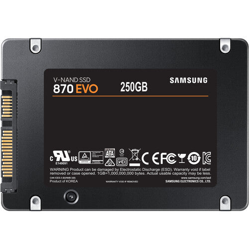 Disque SSD Samsung 870 EVO MZ-77E250B/AM 250 Go - Interne 2,5" - SATA (SATA/600)