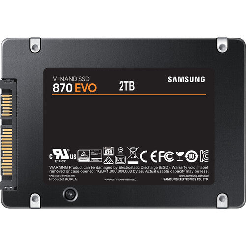 SSD interne Samsung 870 Evo 2.5 SATA III 2 To