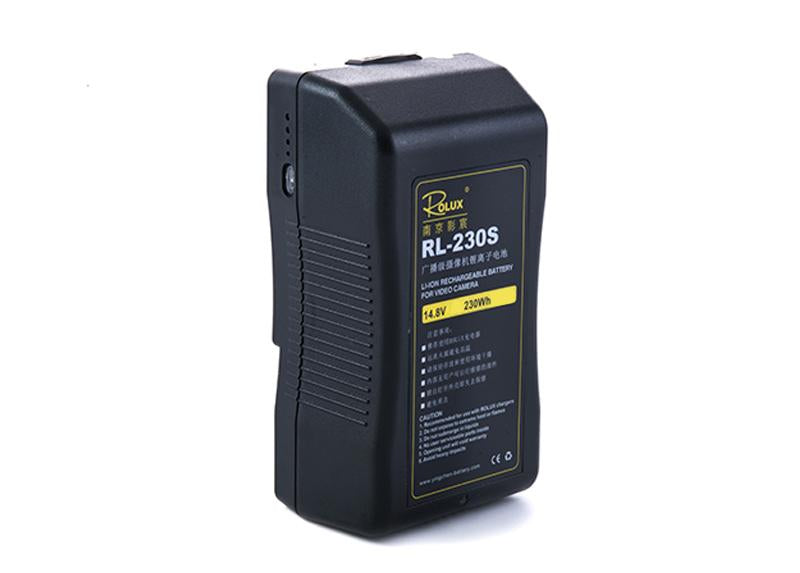 Rolux batteries with V or Gold AB Mount and LED indicator