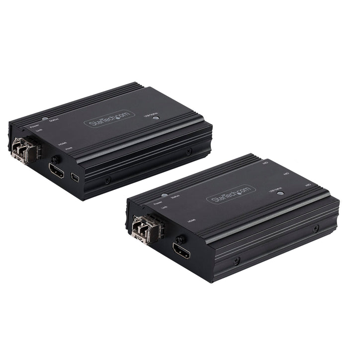 Startech Hdmi And Usb Kvm Extender Kit Controls A Kvm Switch/console Or Pc Using Fiber Op