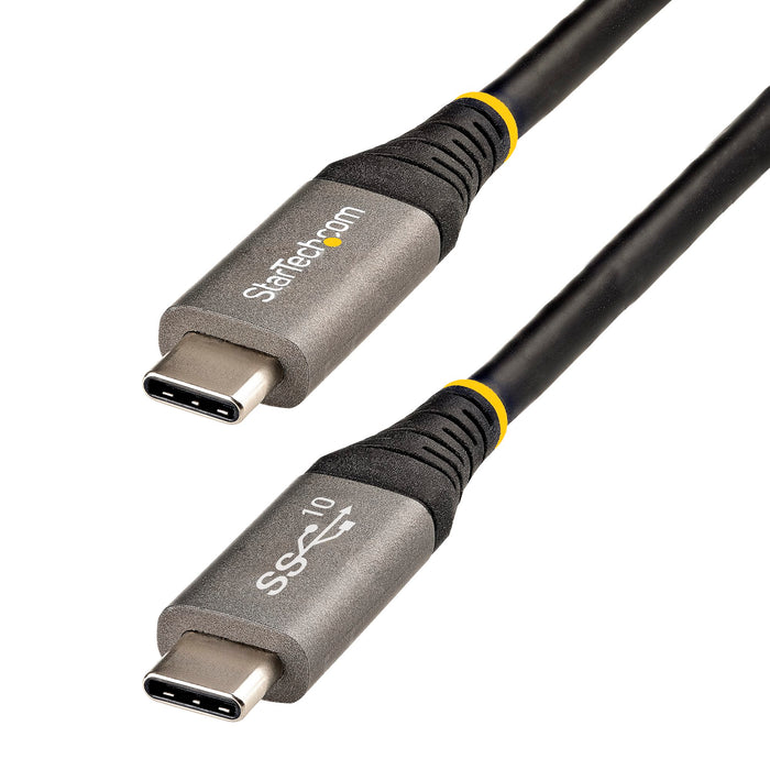 Câble USB-c Startech 3,3 pi/1 m 10 Gbit/s ; Usb 3.2/3.1 Gen 2; Mode Dp Alt (8k 30hz); 100w/5a P