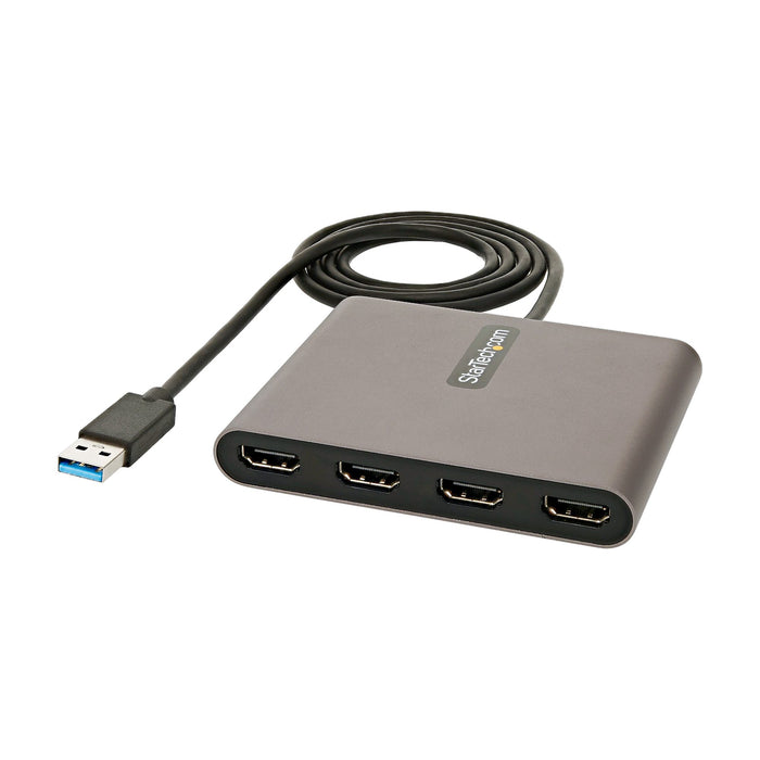 Startech Usb 3.0 To 4 Hdmi Adapter Extends Your Desktop By Adding Up To 4 Monitors - Quad