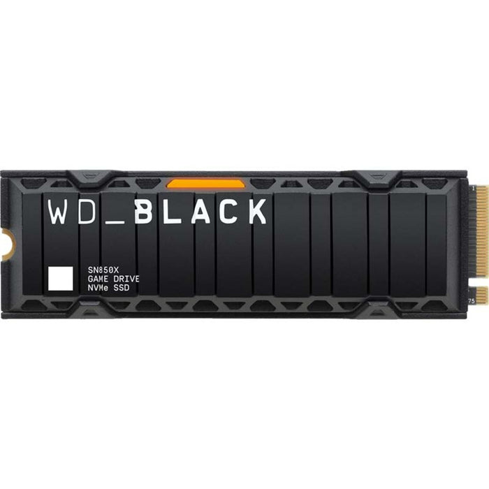 Western Digital Wd Black Sn850x Nvme Ssd Gaming Stockage Avec Radiateur 1 To