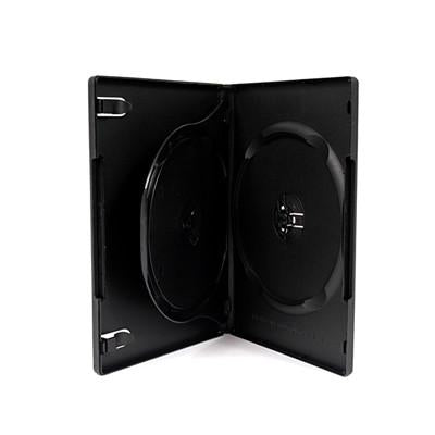 Double DVD case black with flip