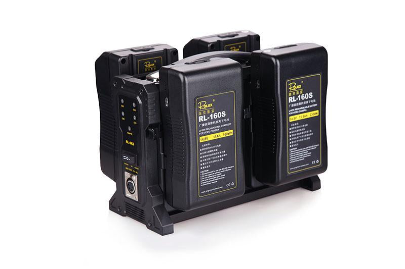 Rolux batteries Quadra chargers for  V Mount  and Gold/AB Mount